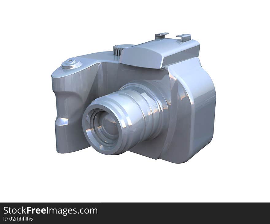 3d render of DSLR camera