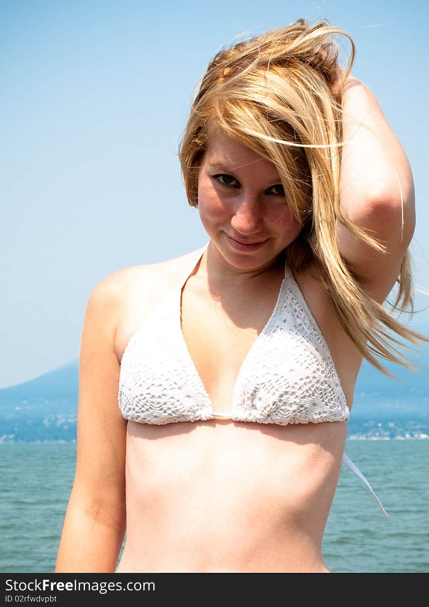 Young Woman at the beach