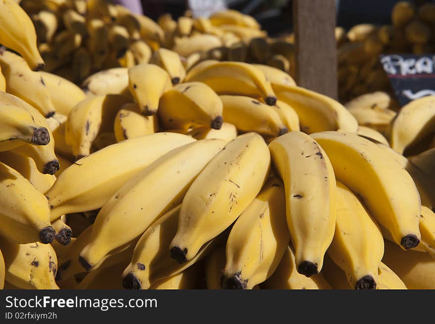 Cluster of bananas