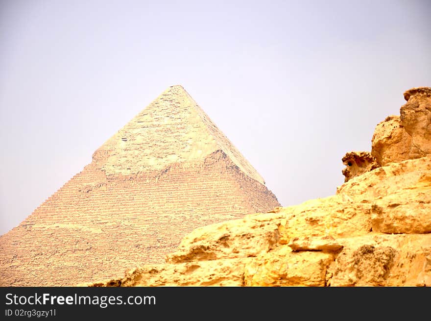 The giant pyramid Giza in Cairo,Egypt.