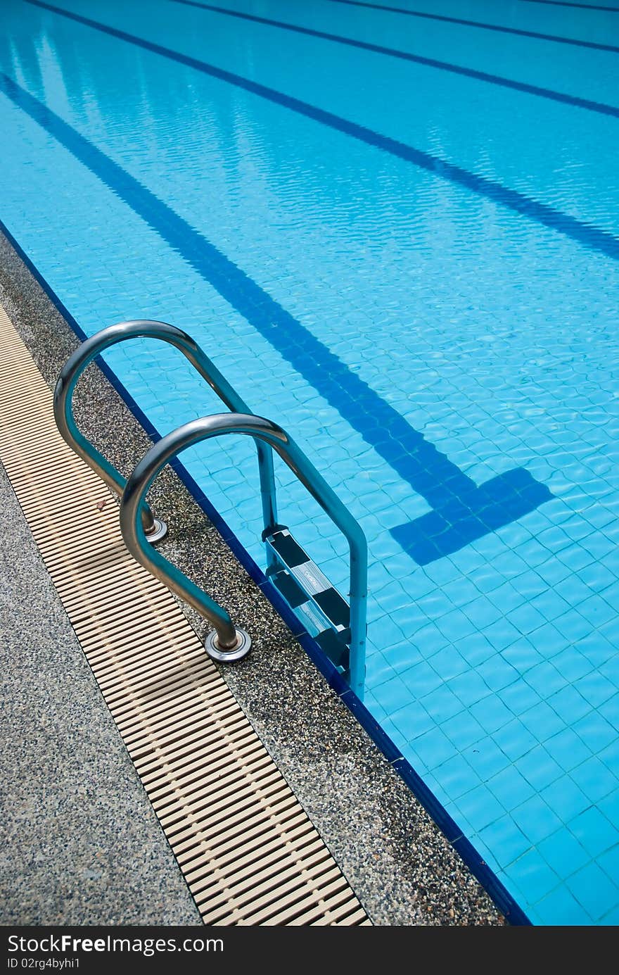 stairs of a swimming pool