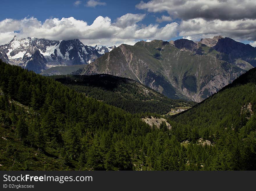 Alps In Aosta Valley