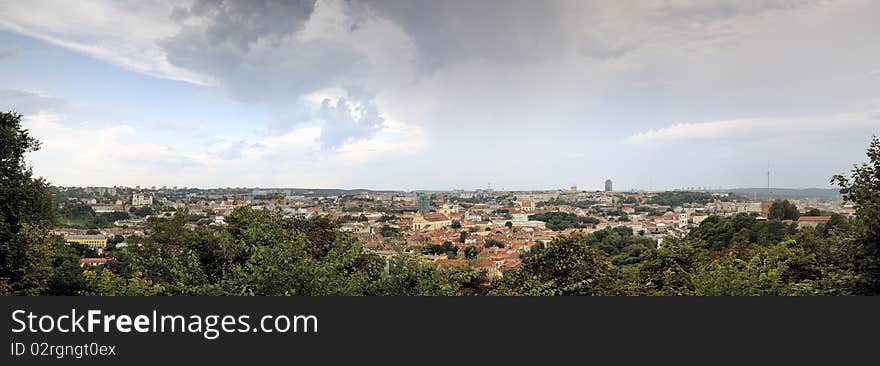 Vilnius old city panorama