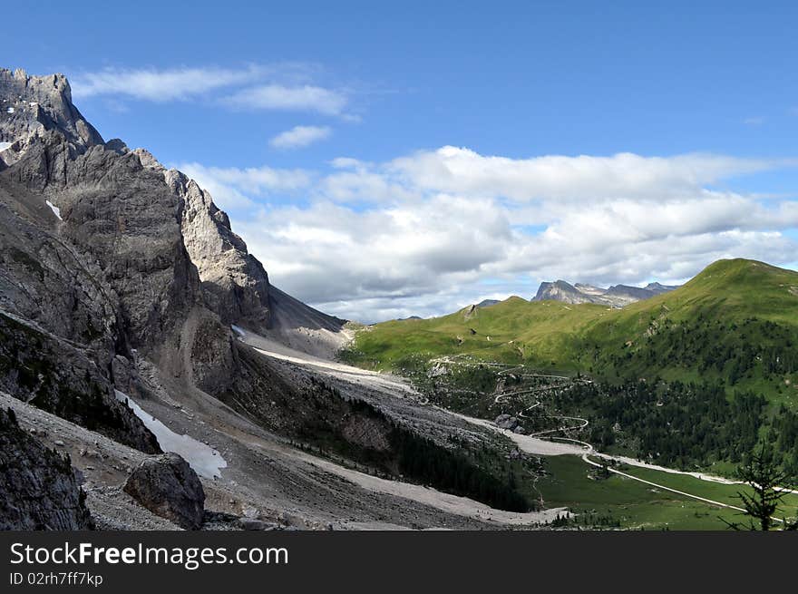 Landscape of Dolomiti