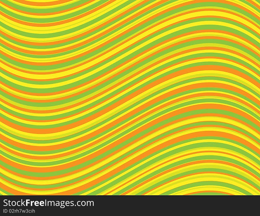 Vector pattern of horizontal curved lines. Vector pattern of horizontal curved lines