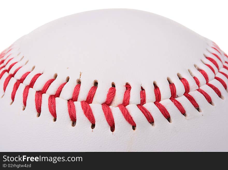 A white baseball with red stitching. Add your text to the ball. A white baseball with red stitching. Add your text to the ball.