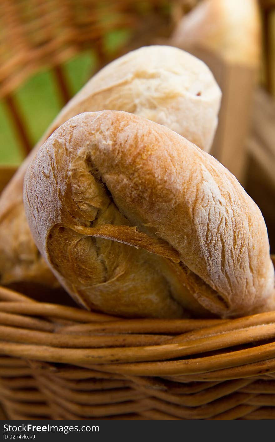 Baguettes for sale at a local farmer's market