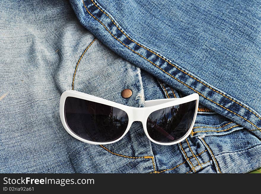 Sunglasses, Jeans, Pocket