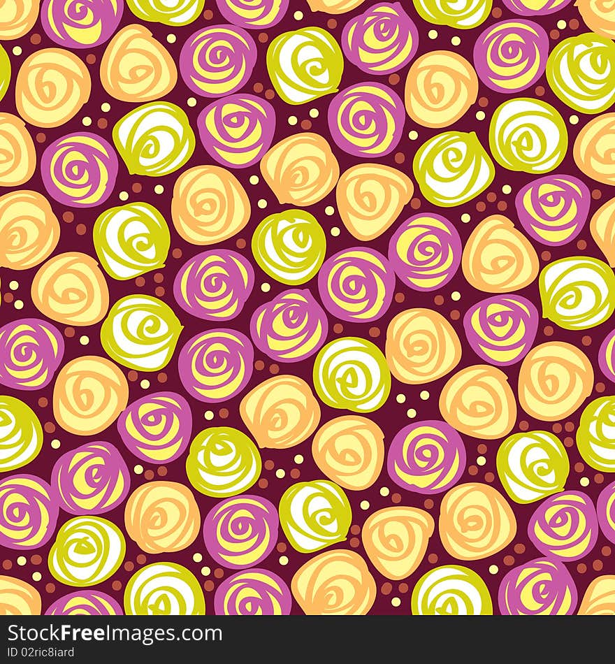 Seamless floral vector background