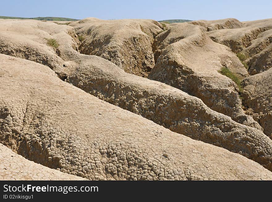 Dry land on a hot summer day