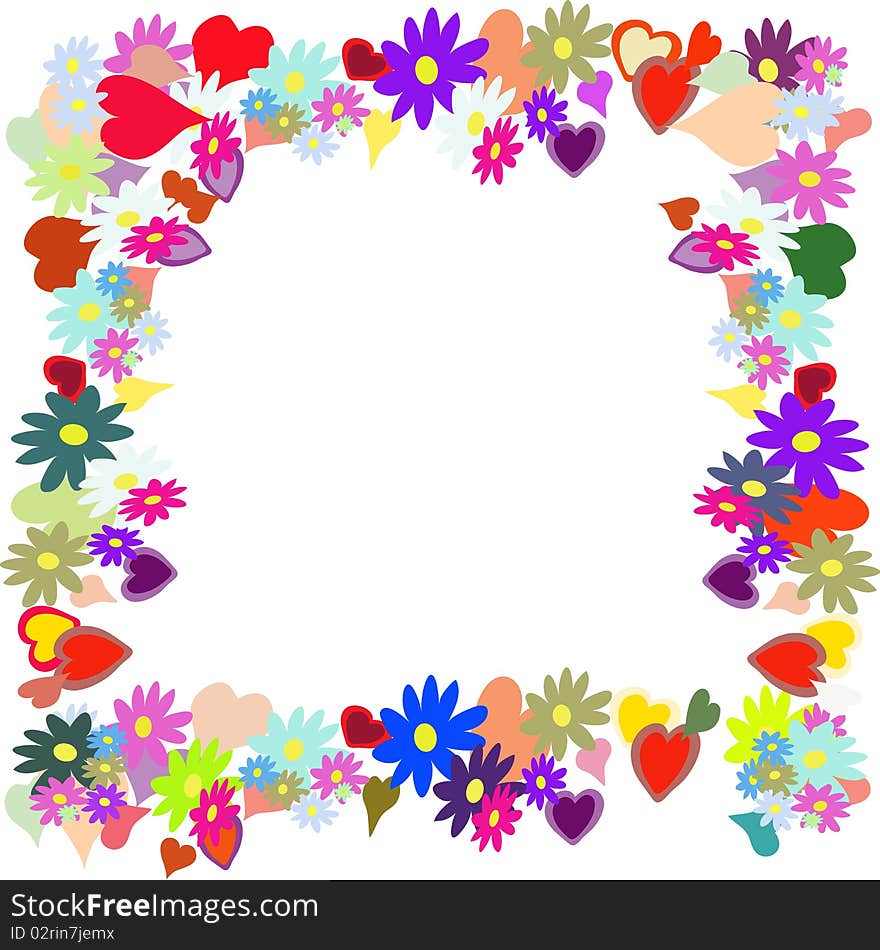 Frame with flower and linen on black background, , illustration. Frame with flower and linen on black background, , illustration