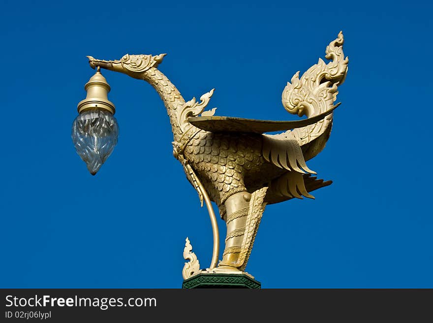 Thai street lamp.