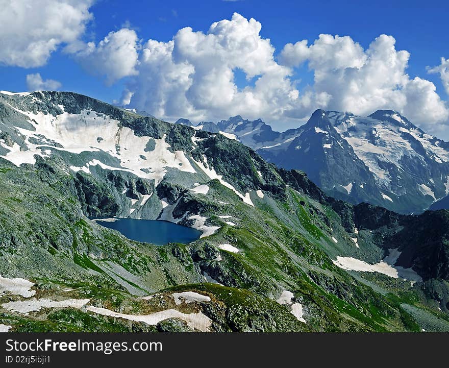 Beautiful lake in the mountains.