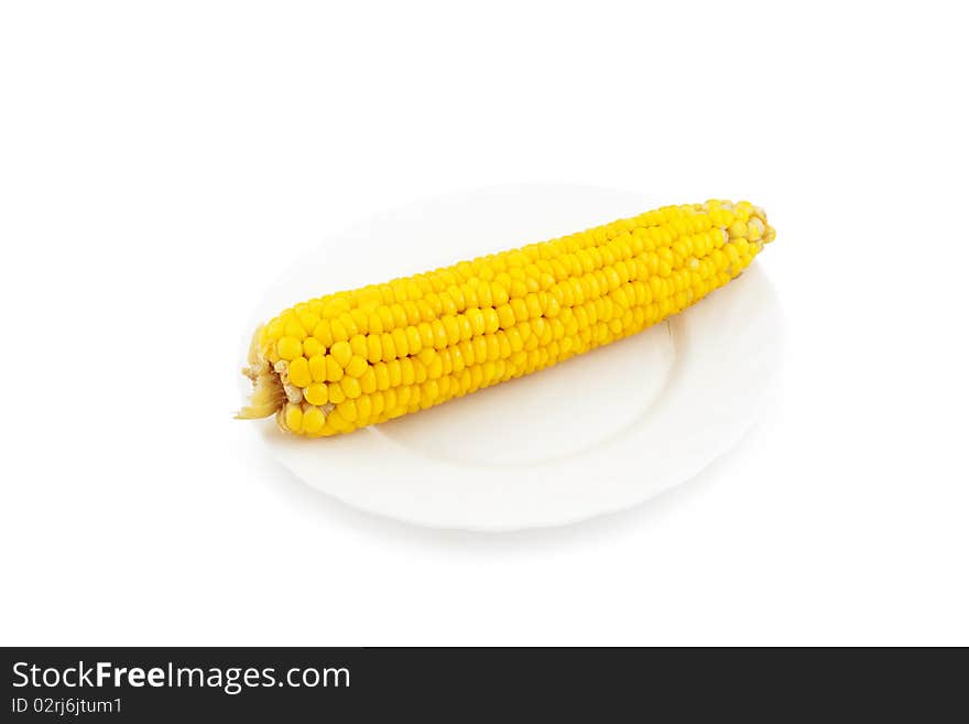 Corn on plate