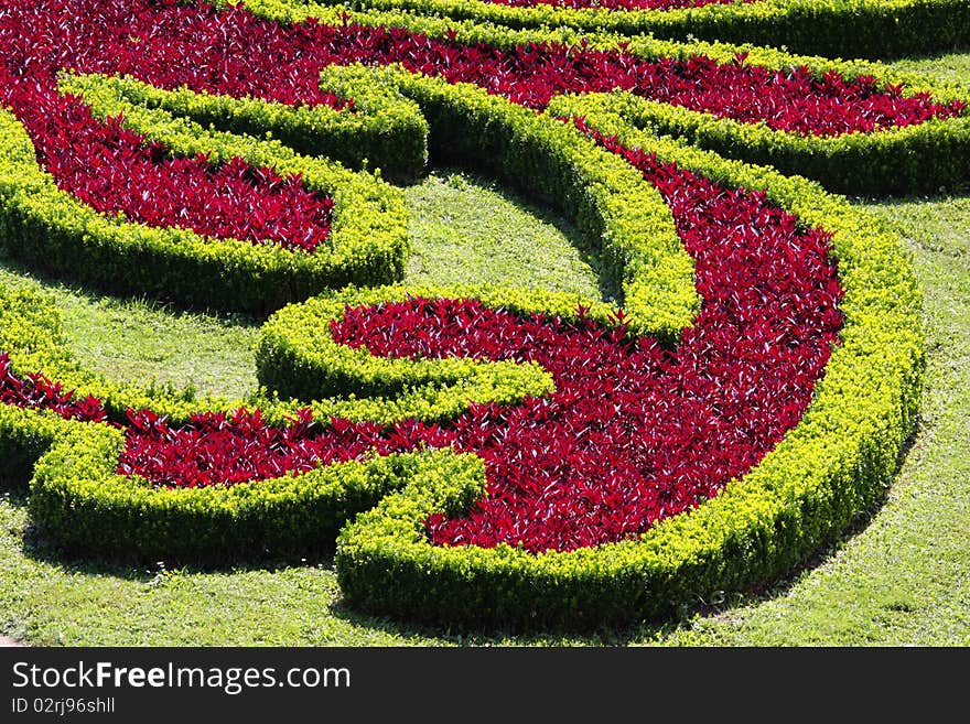 Flower garden, Kromeriz, Czech Republic