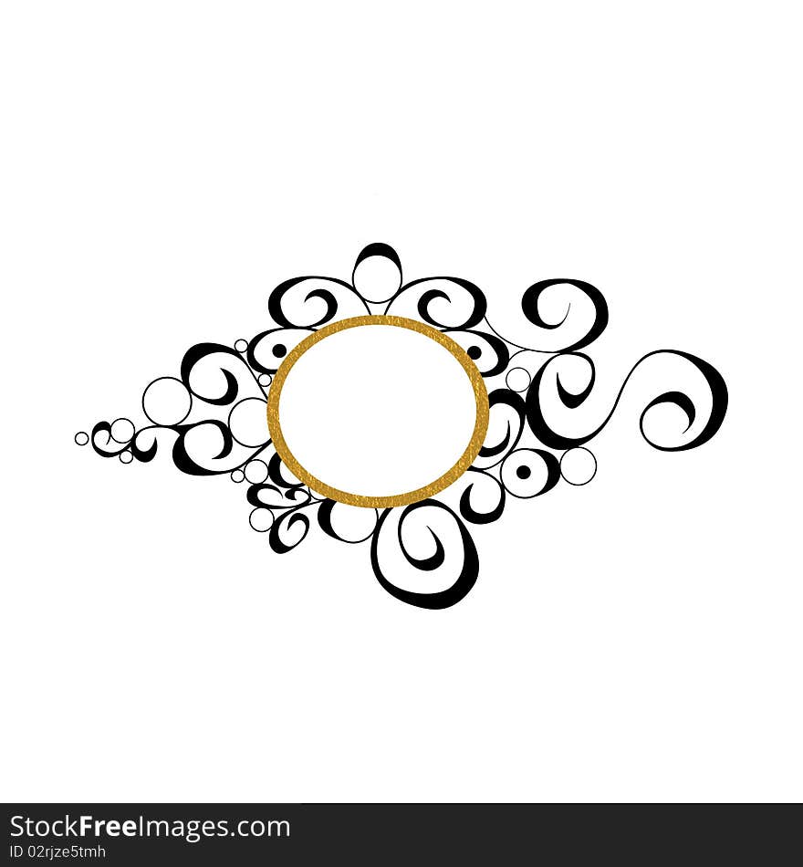 Gold Black Decorative Background