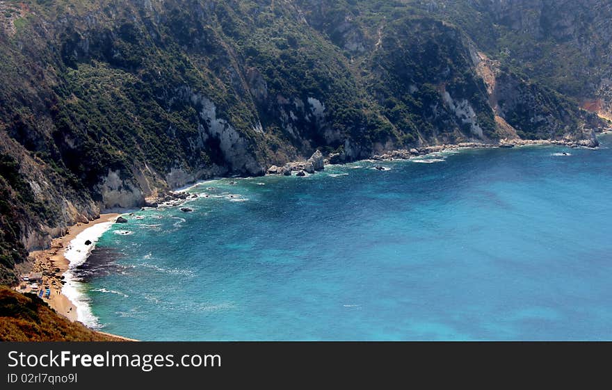 Amazing bay in kefalonia island in greece