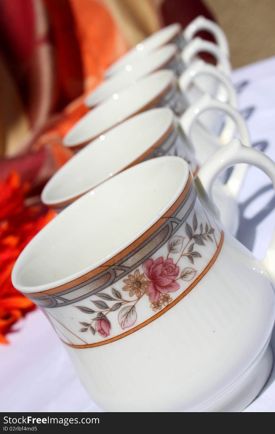 Decorative tea cups