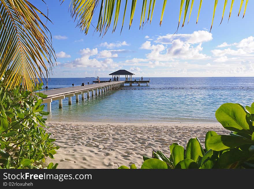 Pier leading out into the water