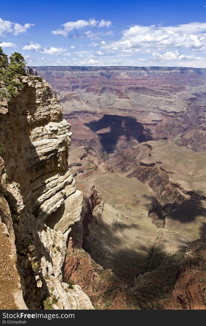 Cliff over grand canyon