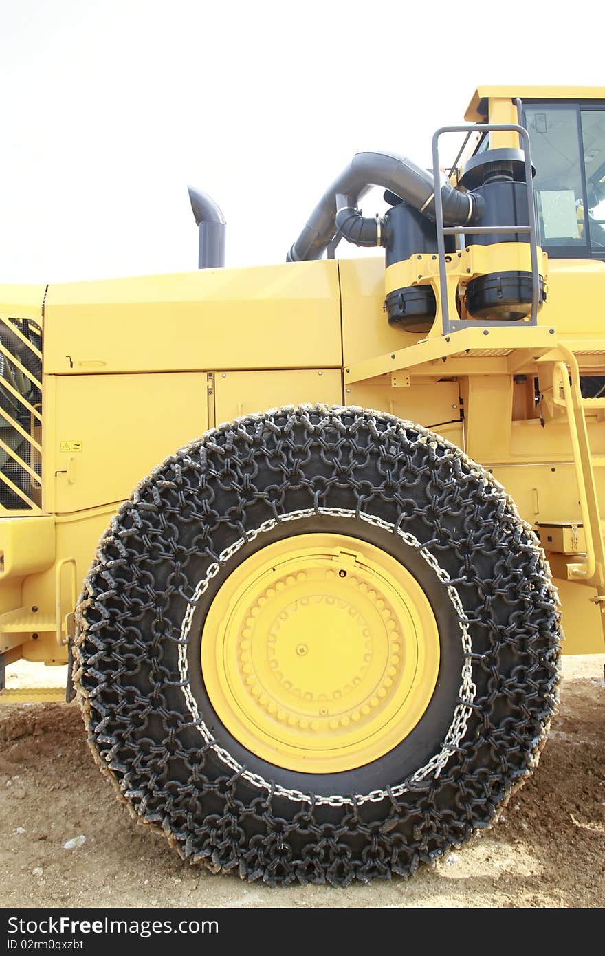 Wheel Of A Construction Vehicle