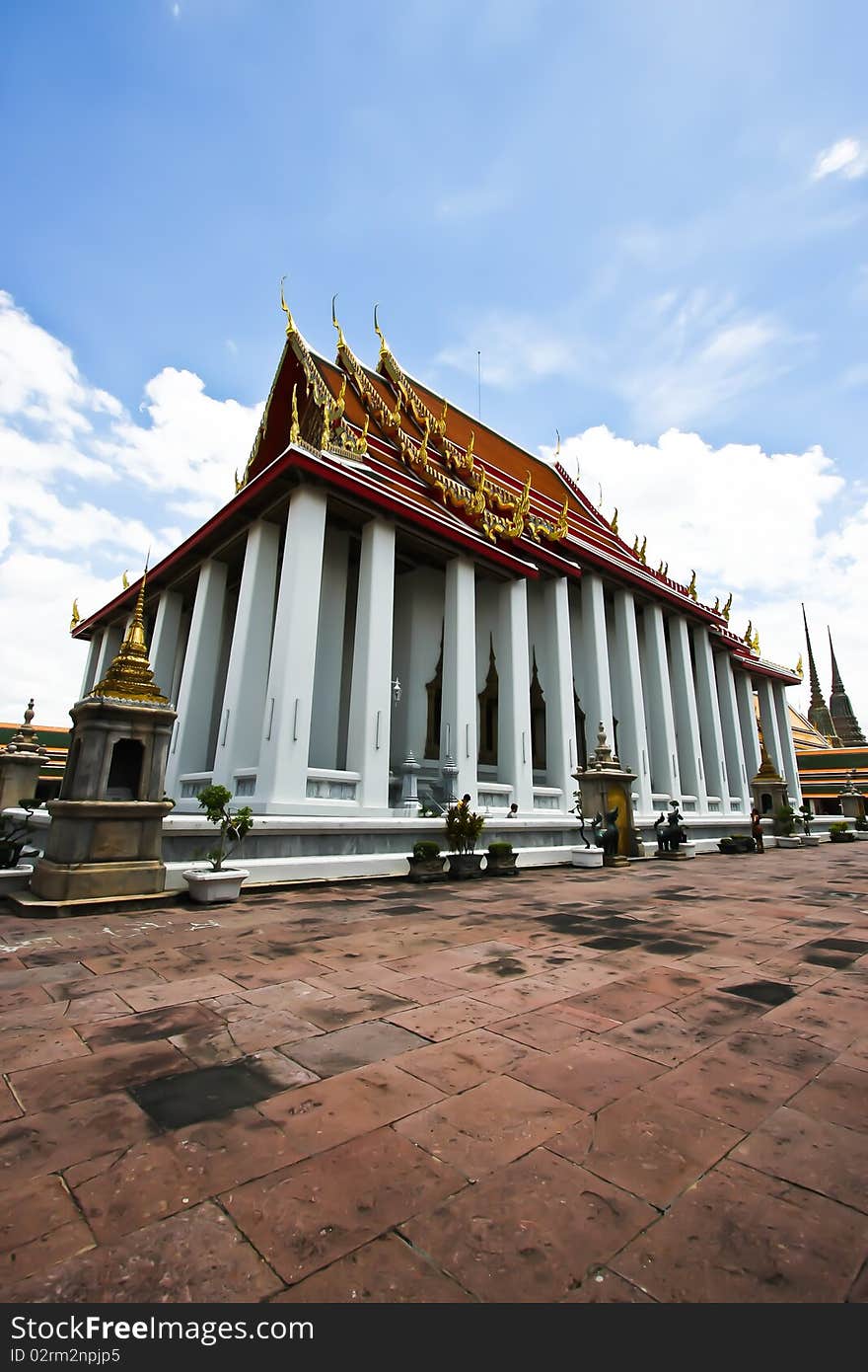 The poe temple of bangkok thailand. The poe temple of bangkok thailand