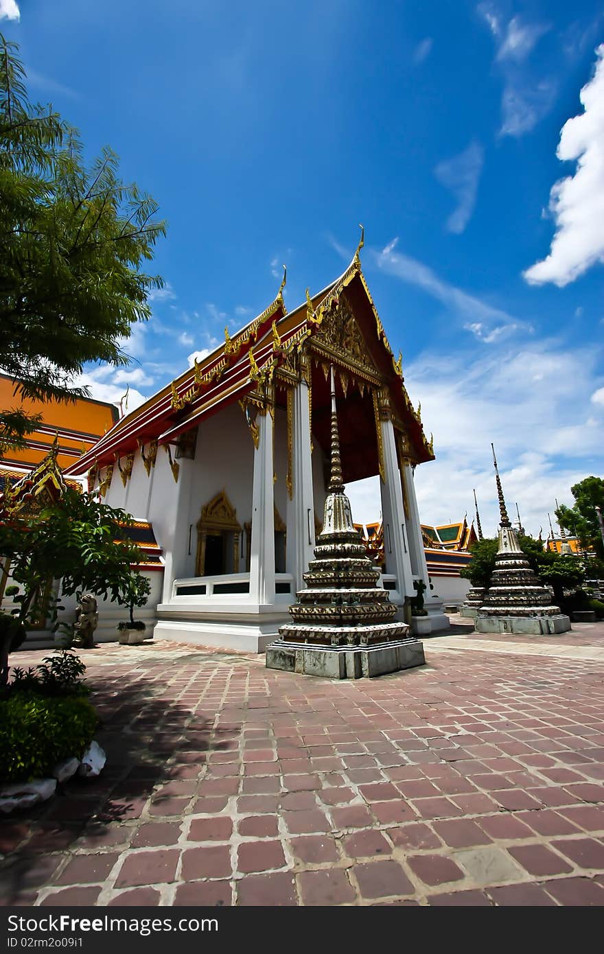 The poe temple of bangkok thailand. The poe temple of bangkok thailand