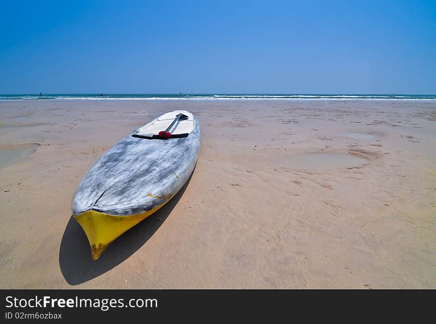 Small boat on the beach