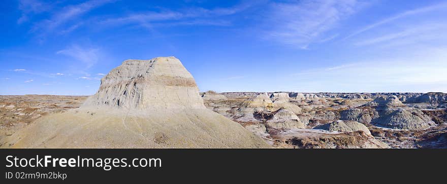 Badlands in Dinosaur Provincial Park, Alberta Canada. Badlands in Dinosaur Provincial Park, Alberta Canada