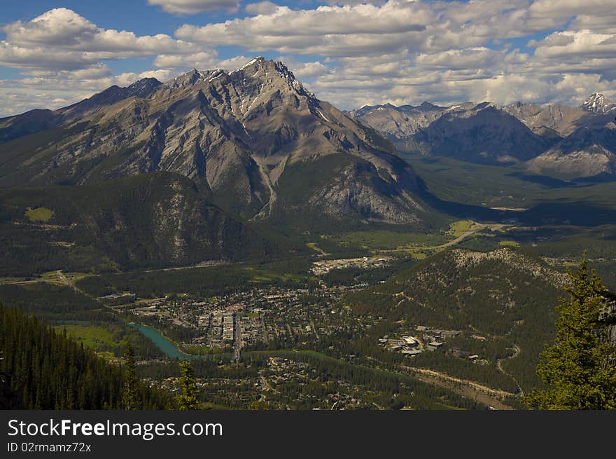 Bird S Eye View, Town Of Banff