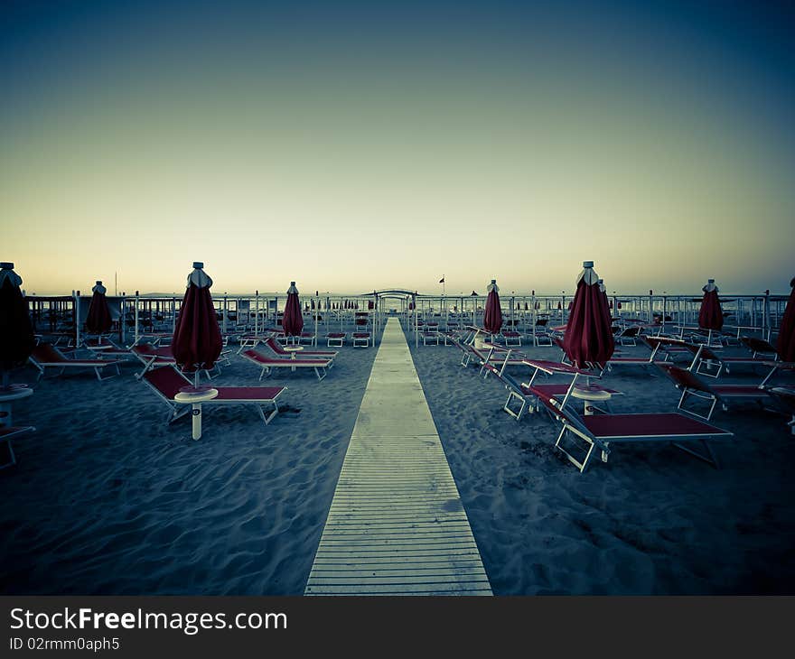 Deserted beach