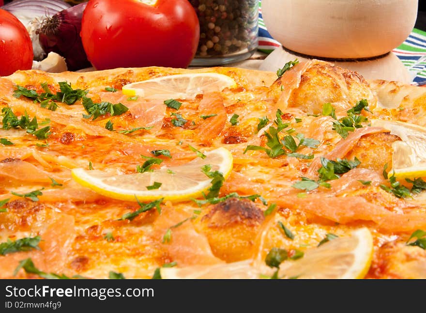 Pizza Salmone