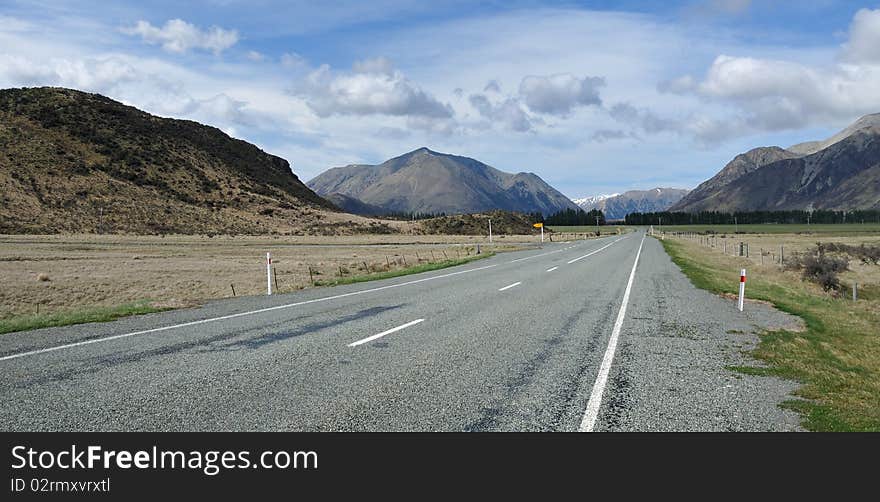 Road through the Arthur's Pass, New Zealand. Road through the Arthur's Pass, New Zealand