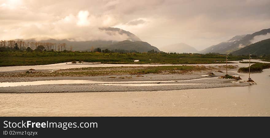 Flood In Arthur S Pass