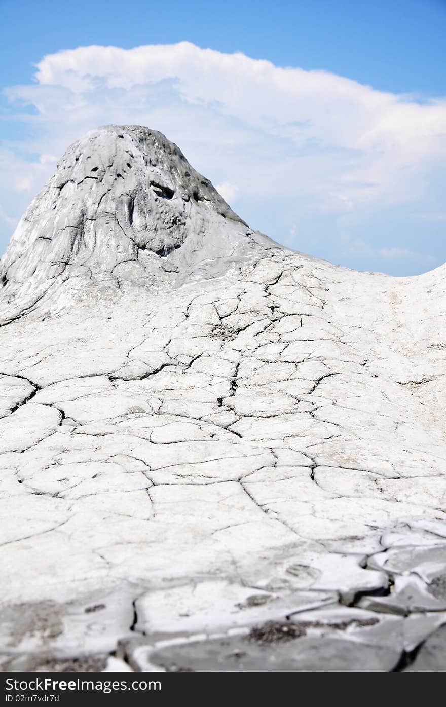 Muddy Volcanoes In Buzau, Romania