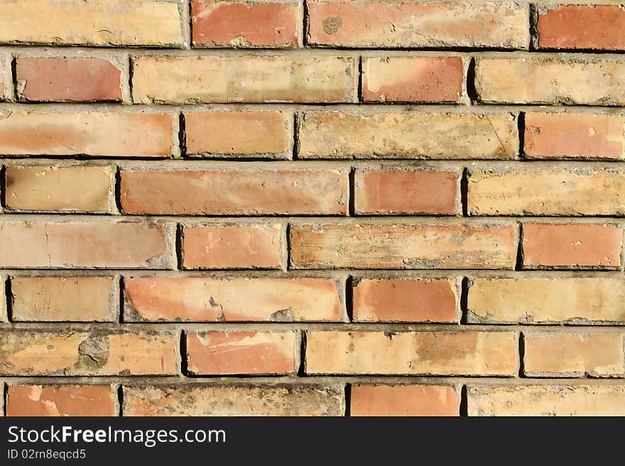 Old and rustic brick wall texture