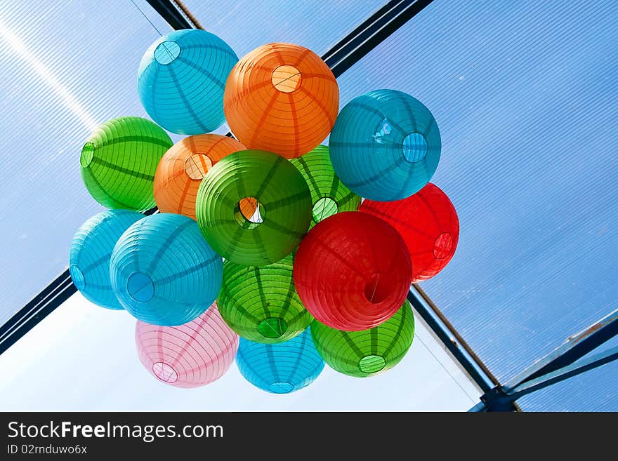 Binder Paper Colored Balls.