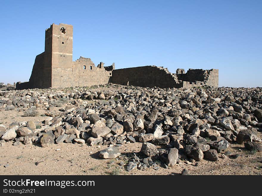 Ancient city in north of Jordan, Near the city of Mafraq, it has alot of black Stones, it was a crossroads of the old ways. Ancient city in north of Jordan, Near the city of Mafraq, it has alot of black Stones, it was a crossroads of the old ways