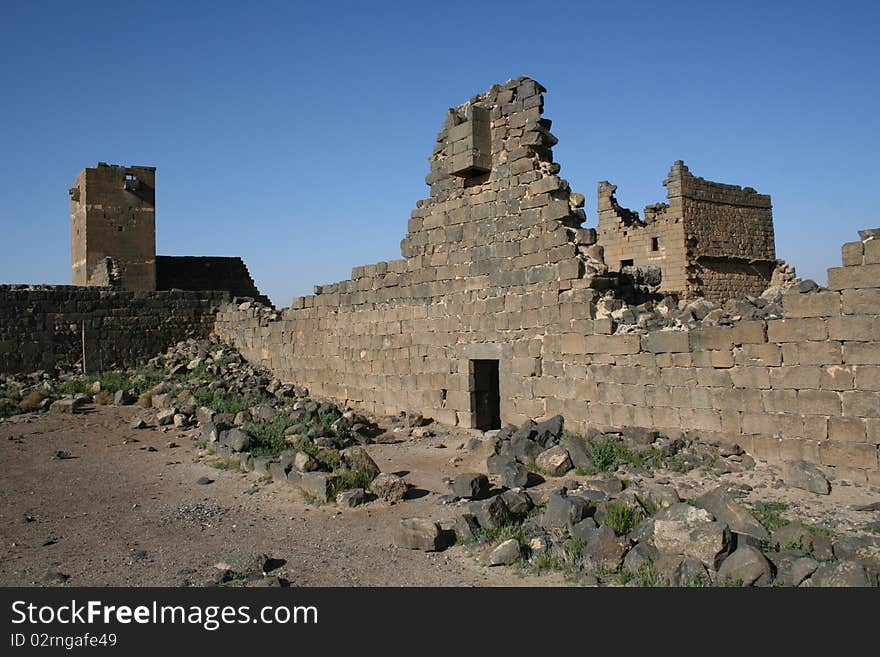 Ancient city in north of Jordan, Near the city of Mafraq, it has alot of black Stones, it was a crossroads of the old ways. Ancient city in north of Jordan, Near the city of Mafraq, it has alot of black Stones, it was a crossroads of the old ways