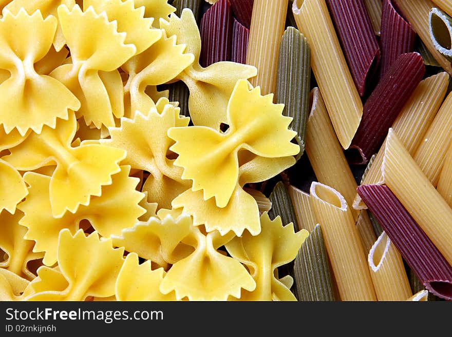 Raw pasta varied from the traditional Italian cook
