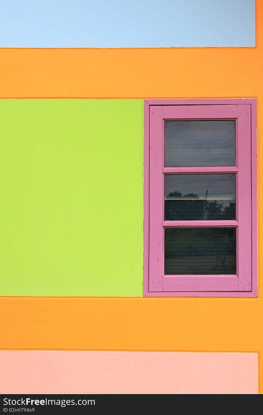 The colorfull window.,it use for background of computer