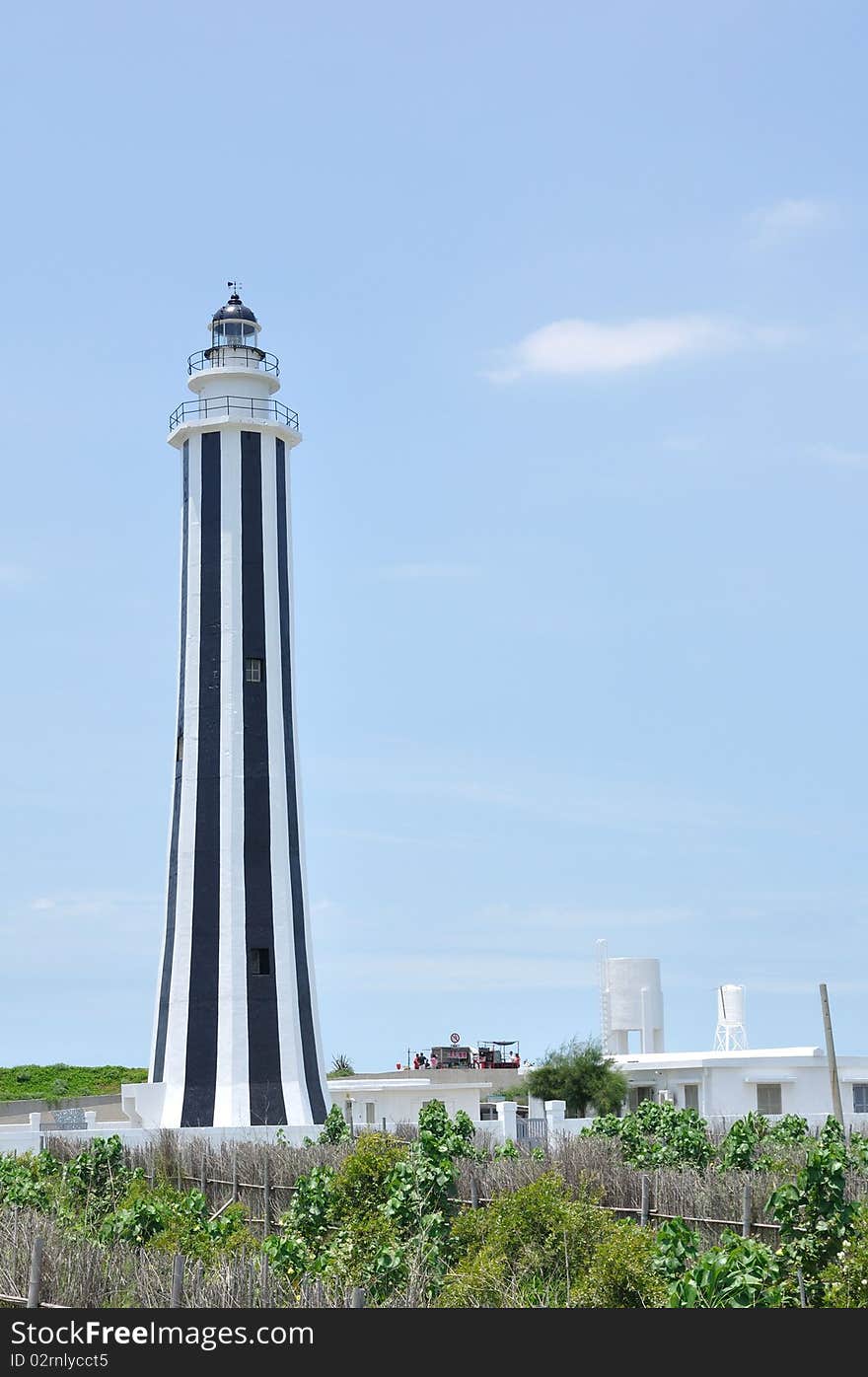 It is the lighthouse built on the beach