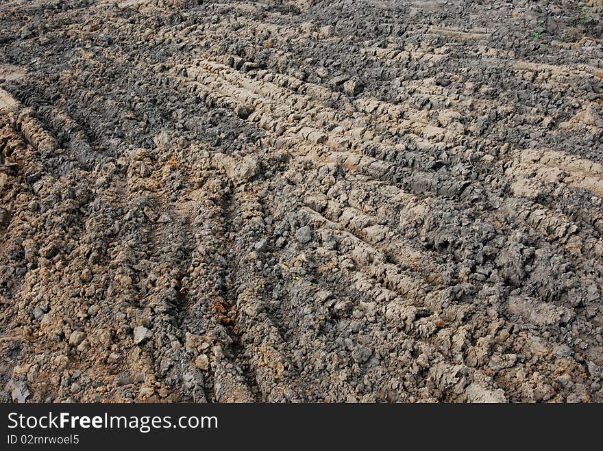 A monochrome photo of a ground texture