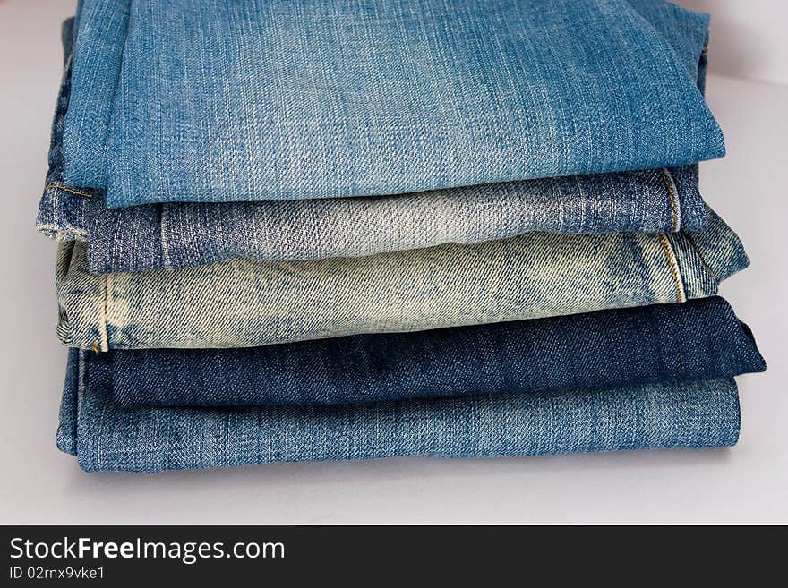 Blue jean stack for men