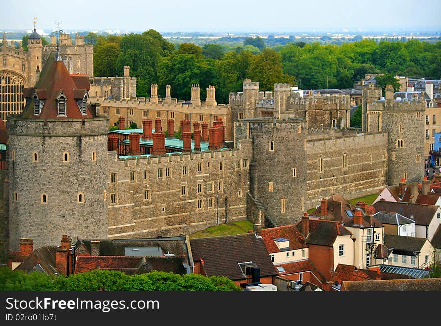 Medieval fortress in England. Heritage. Medieval fortress in England. Heritage