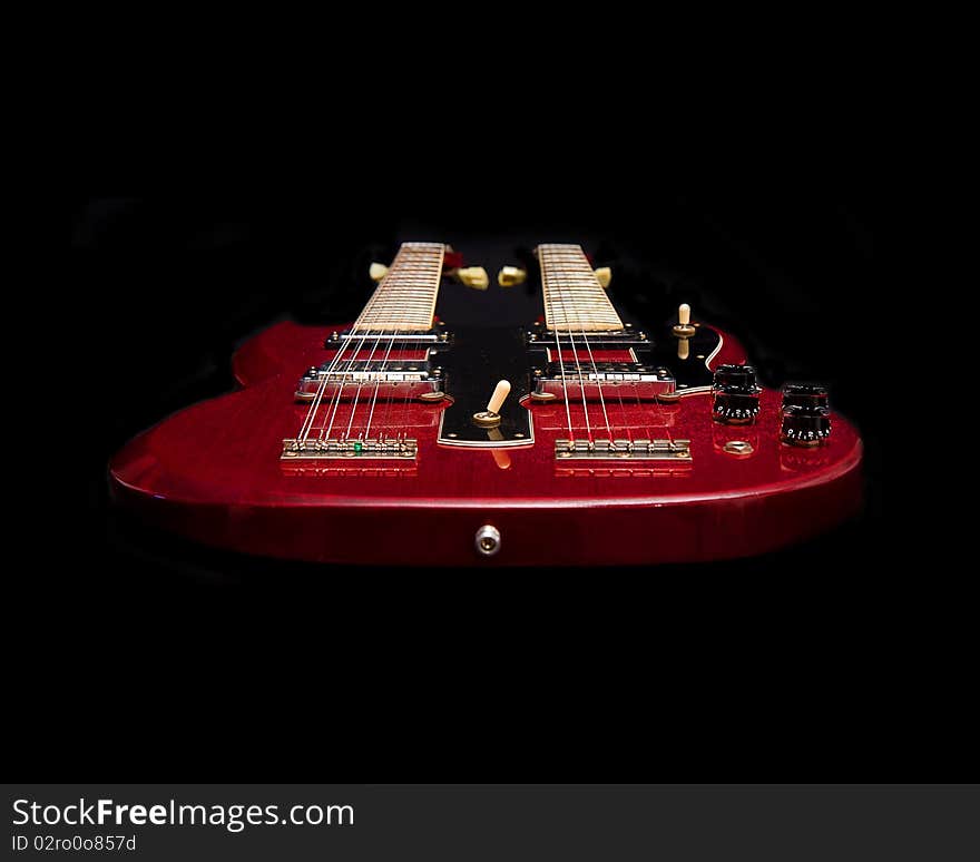 Floating Red Guitar