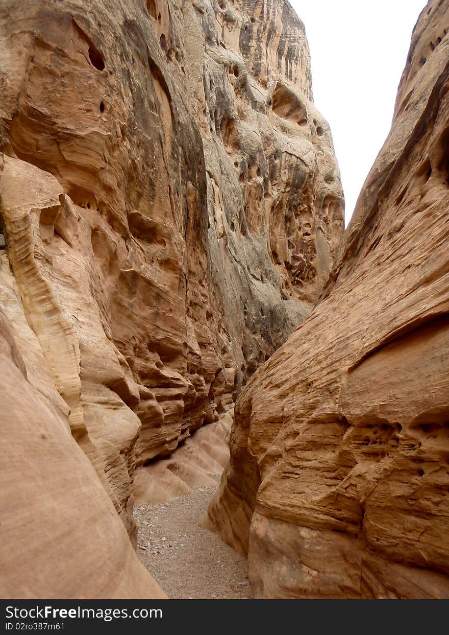 A slot canyon found in Souther Utah. A slot canyon found in Souther Utah