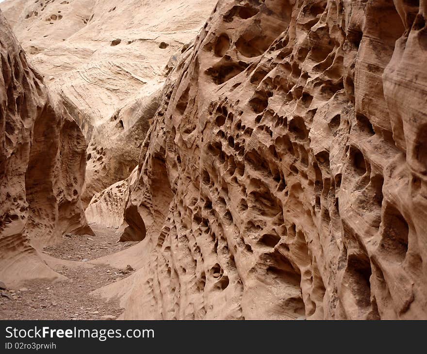 Eroded Sandstone Wall