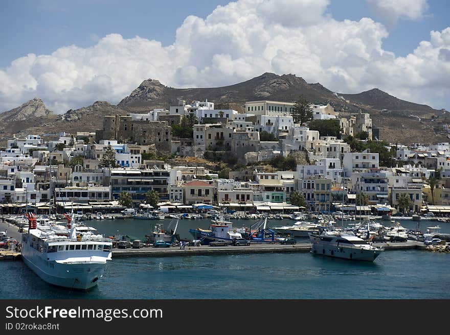 Picturesque Port, Paros, Greece