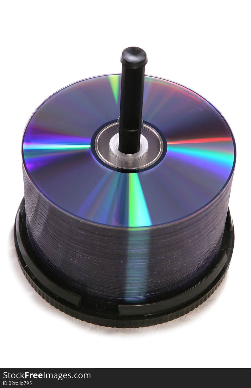 DVD stack cutout